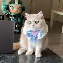 猫用薄荷風ネックカラー【ペット用・水分吸収・おしゃれなデザイン】