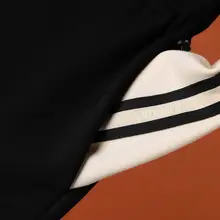 冬用刺繍入りフード付きドレス【カラーコンビネーション・ドローストリングデザイン・極上の柔らかさ】（セットアップ対応）