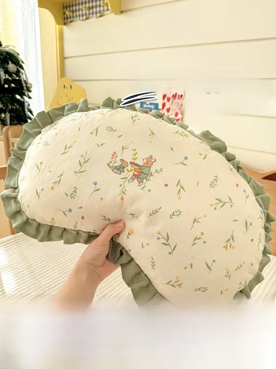 かわいいデザインの赤ちゃん用抱き枕【全棉・二重ガーゼ・側睡対応・防衝撃】