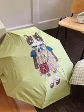 可愛い猫デザインの晴雨兼用傘【軽量・日焼け防止・少女心溢れる】