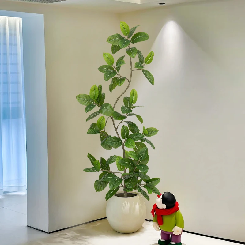 大型グリーン植物 リビング用 装飾品 偽物の植物