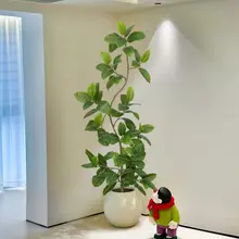 大型グリーン植物 リビング用 装飾品 偽物の植物
