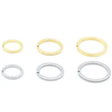 ステンレス製キーチェーン【真鍮リング・クロムメッキ・DIYアクセサリー用】