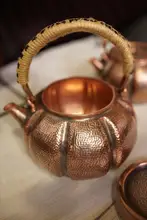 手作り 紫銅製 南瓜型湯沸かし器【茶器・高品質・伝統工芸】