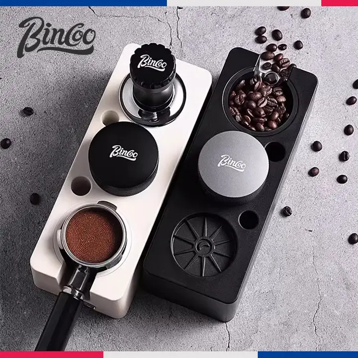 Bincoo コーヒープレスセット【51mm/58mm対応・布製ベース・3点セット】
