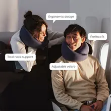 快適な旅行をサポート！U型ネックピロー【携帯型・飛行機・新幹線・お昼寝用】