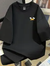 可愛い表情のコットン半袖Tシャツ【ユニセックス・夏用・フィット】