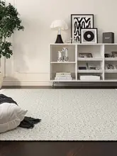 羊毛製ハンドウィーブラグ【モダンミニマリスト・リビング＆ベッドサイド用】