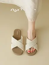 夏用フレンチスタイルの女性用サンダル【極上の柔らかさ・スカートにぴったり】（セットアップ対応）