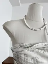 女性用オフショルダー胸あてトップス【アシンメトリーな裾・極上の柔らかさ・夏用】