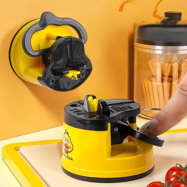 可愛いアヒルデザインの包丁研ぎ器【吸盤付き・キッチン用】