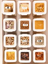 密閉容器 プラスチック製食品保存容器【麺・雑穀用・収納ボックス】