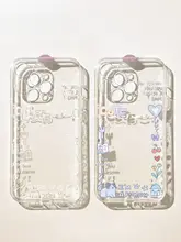 カラフルなラインデザインのスマホケース【iPhone対応・透明・衝撃吸収】