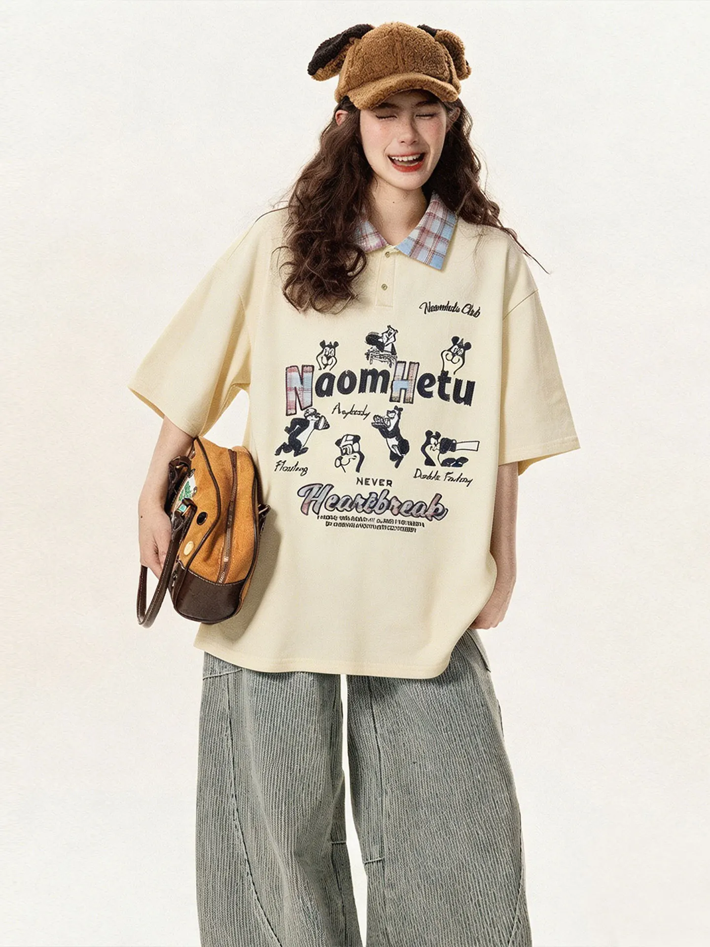 特大サイズ レディース カジュアル アニメプリント 半袖Tシャツ：甜美風デザインの高機能通勤・日常着用ガイド