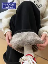 秋冬用 黒のハイウエストワイドレッグパンツ【極上の柔らかさ・コーデュロイ・保温性】