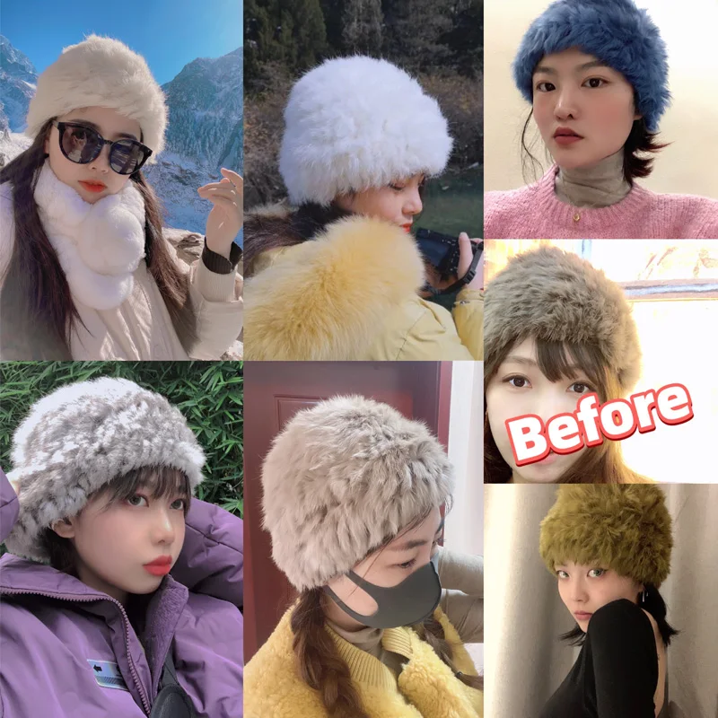 ショートヘアに合うニット帽は、ウサギ毛のニット帽がベスト？