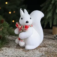 白植絨のクリスマス雪だるまオブジェ【クリスマス装飾・ギフト・店舗やホテルのディスプレイ】