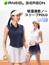 速乾テニスウェア【女性用・ショートTシャツ・快適シルエット】（セットアップ対応）