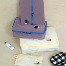 小房子デザインの旅行用収納ポーチ【衣類整理・靴や洗面用具用・携帯便利】（セットアップ対応）