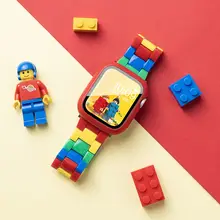 Apple Watch用ベルト レディース レジン ブロックカラー ポップ キュート スポーツ 夏 上品