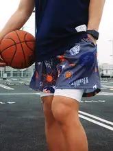 BALLHO 速乾メンズバスケットボールショートパンツ【レトロデザイン・メッシュ・夏用】