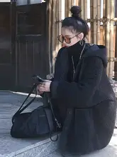 極上の柔らかさ 羊羹毛コットンジャケット【フード付き・冬用・厚手】