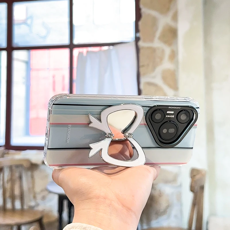 夏にぴったりなミラー仕上げのスマートフォンケース：スタンド付き・全包カバー・防落下