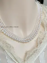 14K包金 人造真珠ネックレス【925純銀・デコルテデザイン・高級感】