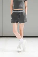 ショートパンツ レディース バイカラー フィット ドローコード付き スタイルアップ ランニング スポーツ カジュアル 夏「PSO Brand」