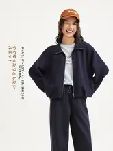 軽量のジップアップカーディガン【春用・女性用・花苞デザイン】