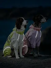 犬用防水レインコート【全身カバー・柴犬や中型犬向け・極上の柔らかさ】（セットアップ対応）