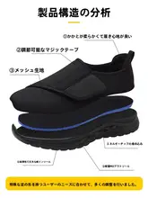 秋用 幅広デザインの高めアッパー レディースシューズ【快適歩行・中高年向け・老北京風】