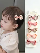 子供用リボンヘアクリップ【髪を傷めない・前髪用・女の子用】