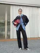 ハンプ混紡のトレンディなジャケットとストレートパンツ【カラーコンビネーション・セットアップ対応】