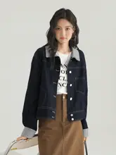 大きいサイズ デニムジャケット【女性用・秋冬向け・スタイリッシュデザイン】