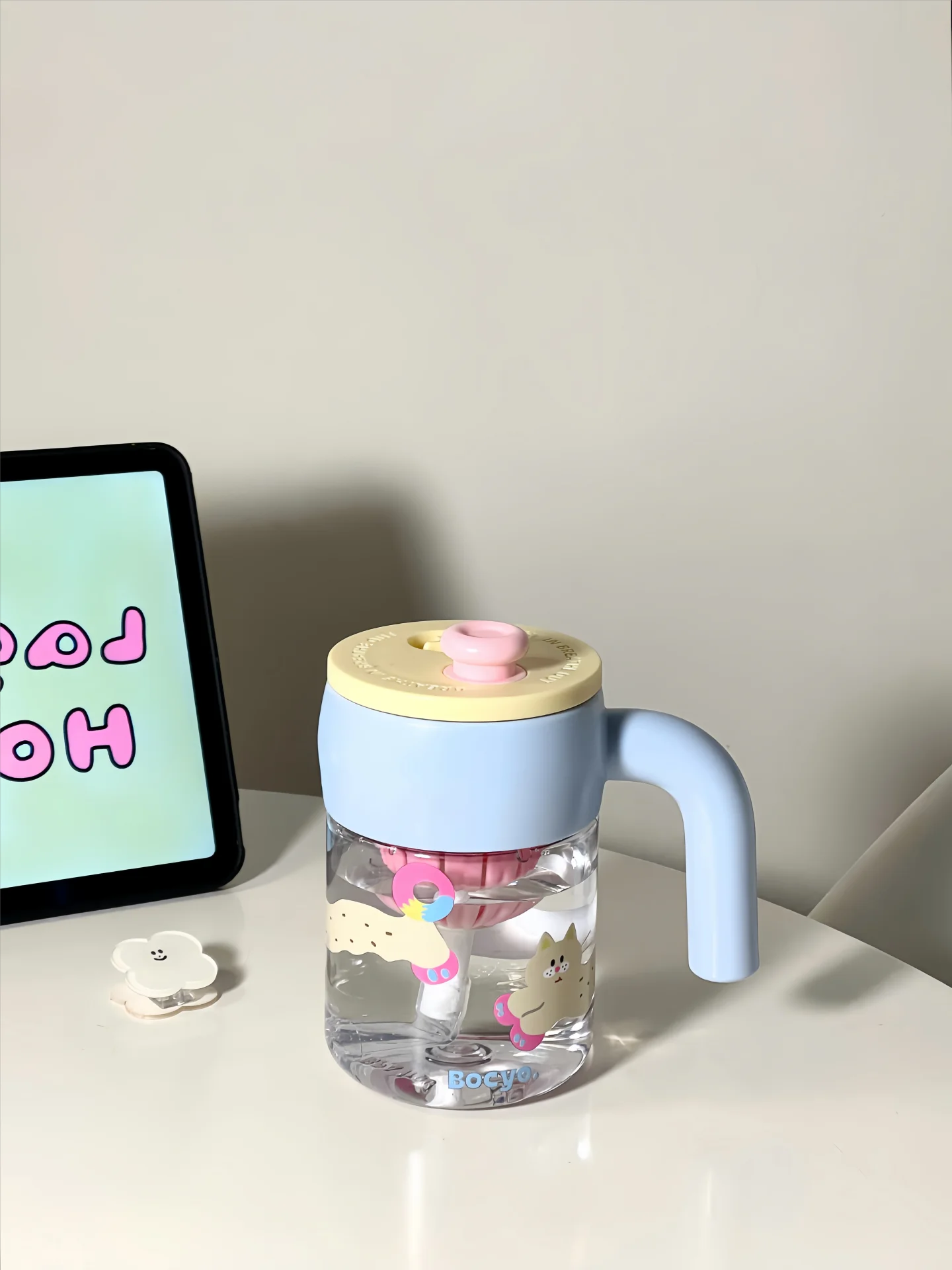 吸管付き水筒 子供 おすすめ：トライタン製可愛いデザイン550ml