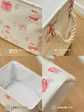 可愛らしい大�容量折りたたみ式ランドリーバスケット【家庭用・衛生間用・床置きタイプ】