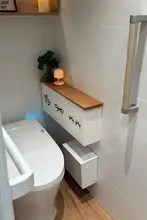 トイレ横の壁掛け収納ボックス【フタ付き・大容量・生理用品・ティッシュ用】