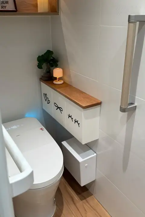 トイレ横の壁掛け収納ボックス【フタ付き・大容量・生理用品・ティッシュ用】