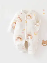 秋冬用ベビー外出服【薄手の綿入り・暖かい・新生児用・ロンパース】