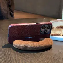 手提げ腕 strap 付き秋冬用スマー  トフォンケース【iPhone対応・防摔・高級感】