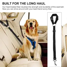ペット用車載安全帯【犬用・固定式・牽引ロープ機能付き】