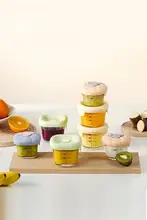 離乳食ボックス 幼児 保存 ガラスボウル セット 冷蔵庫 電子レンジ 加熱