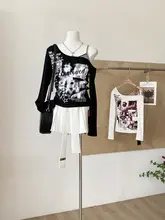 デザイン性のある長袖Tシャツ【アメリカンスタイル・くびれ効果・着回し力抜群】（セットアップ対応）