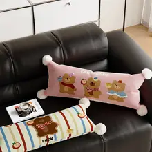 可愛らしい少女風ピンクの抱き枕【カートゥーンデザイン・家庭用・ソファ用】