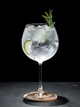 高脚クリスタルカクテルグラス【ジントニック用・タイ製】