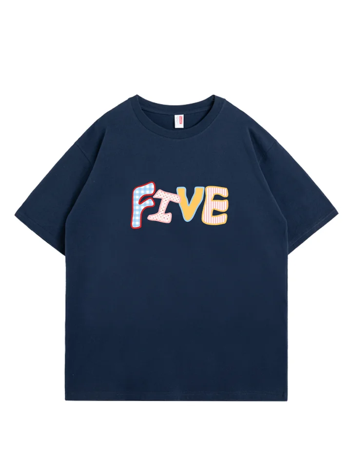 アメリカンデザインのロゴプリント半袖Tシャツ【ユニセックス・コットン製・夏用】（セットアップ対応）