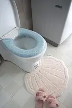 冬用トイレ便座カバーセット【O型・U型・四角型対応・保温・2点セット】