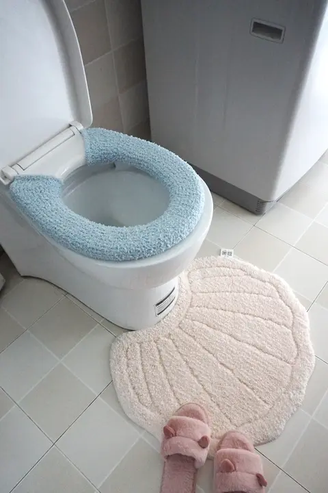 冬用トイレ便座カバーセット【O型・U型・四角型対応・保温・2点セット】
