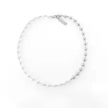 珍珠を使用したシンプルデザインのネックレス【男女兼用・夏向け・カジュアルスタイル】